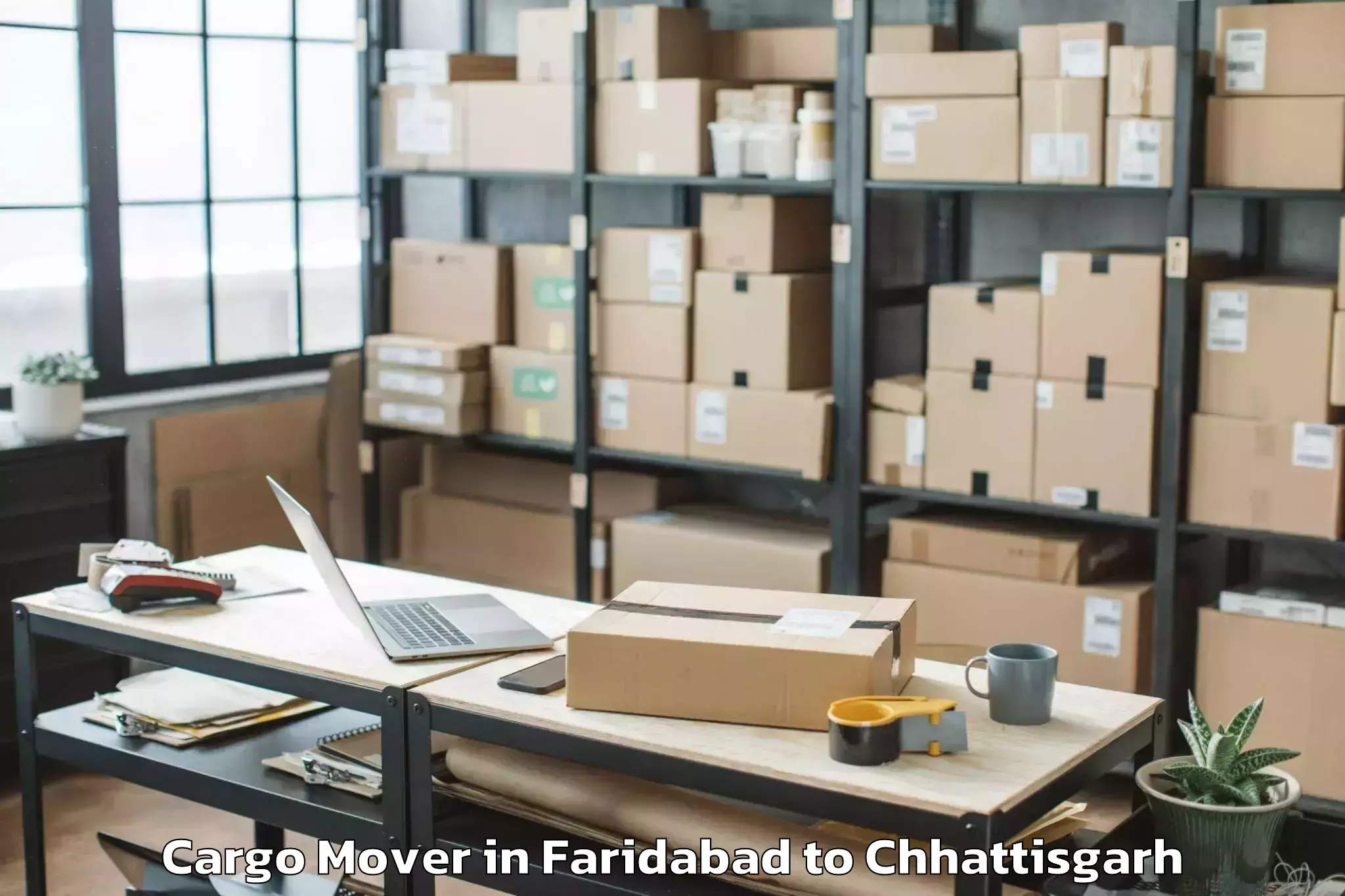 Hassle-Free Faridabad to Malkharoda Cargo Mover